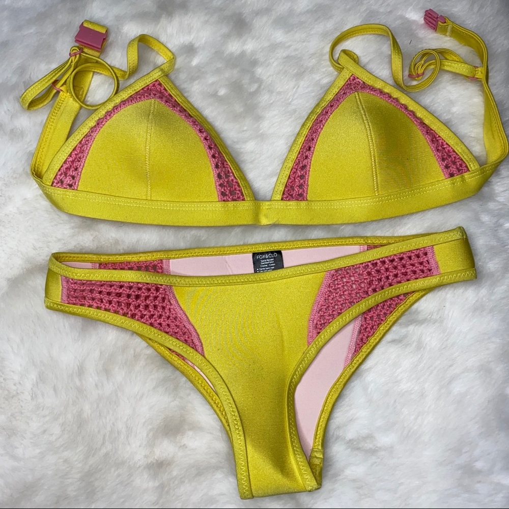 Yellow bikini
